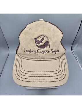 Laughing Coyote Project Beige & Brown District Super Soft Mesh Back Dad Cap